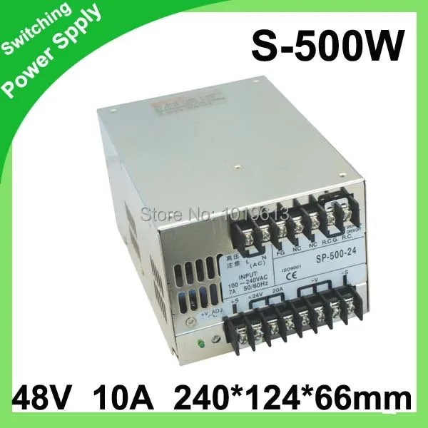 

500W 48V 10A Small Volume Single Output Switching power supply for LED Strip light