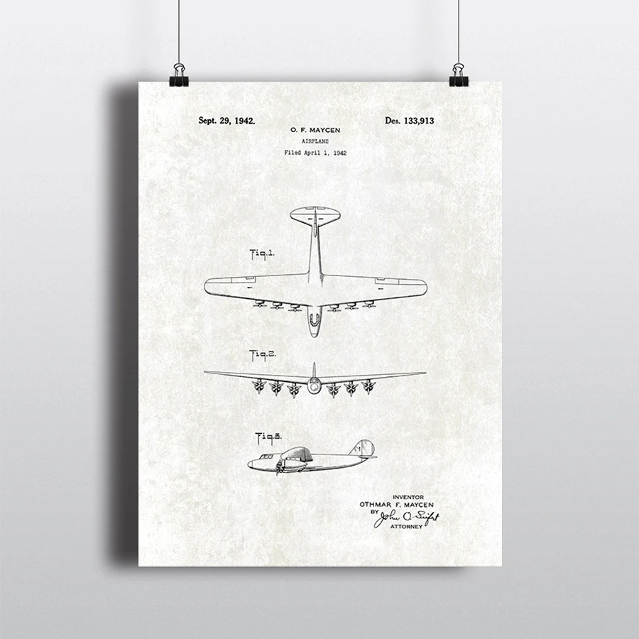 Canvas Painting  Air Plane Black White Posters And Prints Kids Poster for Living Room Decorate Artwork 3