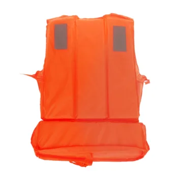

New Orange Adult Foam Flotation Swimming Life Jacket Vest With Whistle