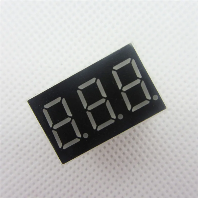 

Big Sale!!! 5pcs 3bit 3 bit Common Cathode Digital Tube 0.36" 0.36 inch Red LED Digit 7 Segment