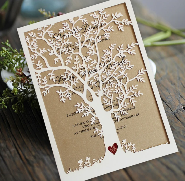 Laser Cut Pohon Undangan Pernikahan Jatuh Pernikahan Kartu Undangan Pohon Pernikahan Mengundang Rustic Laser Cut Pohon Undangan Pernikahan Jatuh Pernikahan Kartu Undangan Pohon Pernikahan Mengundang Rustic
