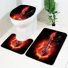 3 шт./компл. ванная комната печать нескользящий держатель для душа коврики для туалета покрытие для ванной коврик для ног Calefactor Wc детский туалет