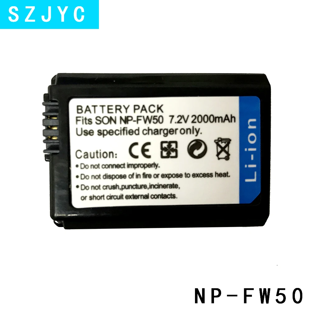 

for 2000mAh NP-FW50 NP FW50 Camera Battery for Sony Alpha a6500 a6300 a6000 a5000 a3000 NEX-3 a7R
