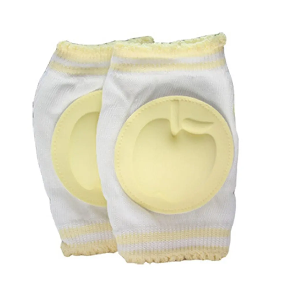 Детские наколенники Леггинсы толстая подошва нескользящие носки до колена Protectionn уход коврик для малыша на гусеничном ходу для малышей Нескользящие - Цвет: Цвет: желтый