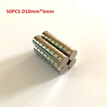 

50pcs/lot Super Powerful Strong Bulk Small Round NdFeB Neodymium Disc Magnets Dia 10mm x 5mm N35 Rare Earth NdFeB Magnet