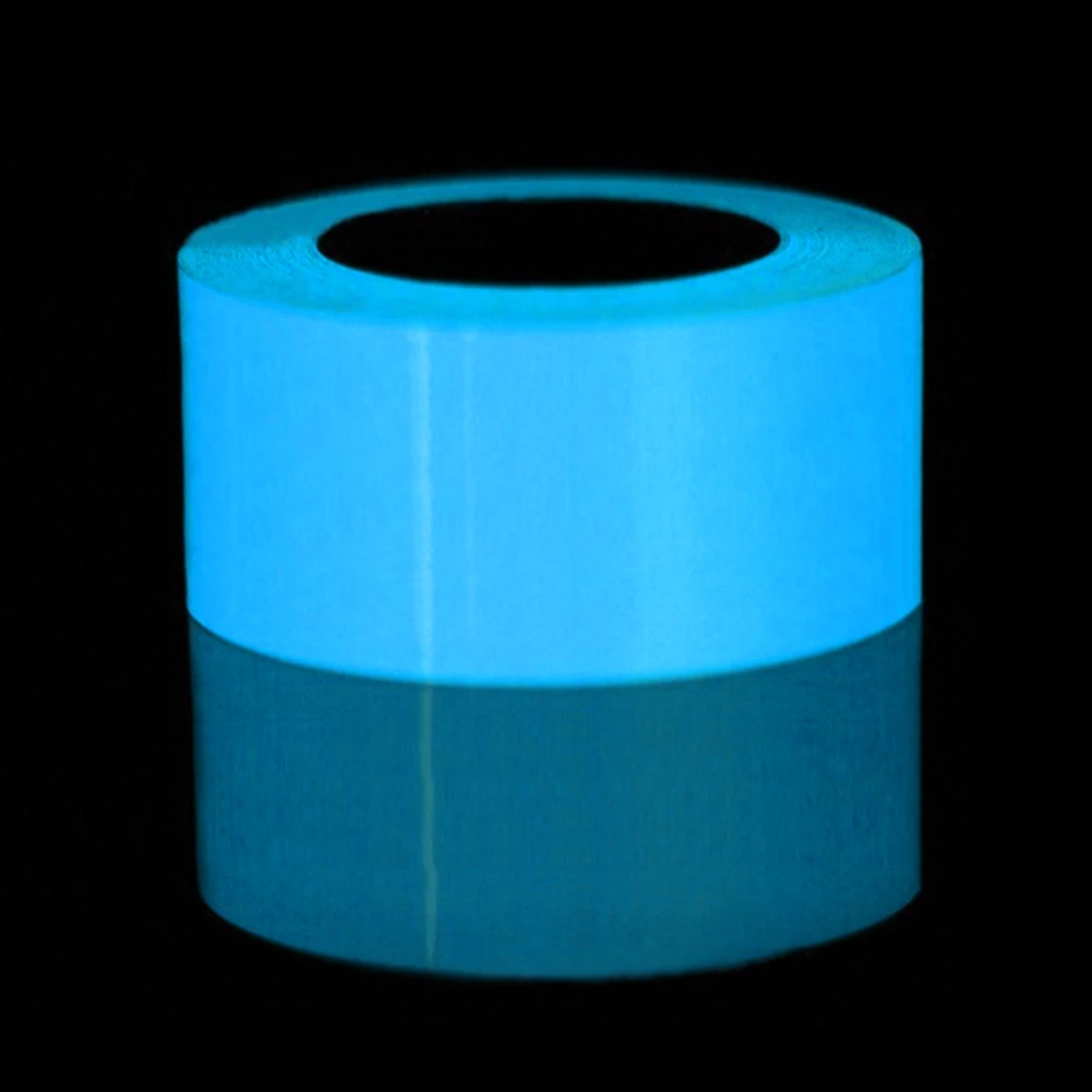 

3 Colors Luminous Tape PVC Film Fluorescent Light Tape Stage Warning Safety Sign Luminous Adhesive Self-adhesive Tape Home Decor