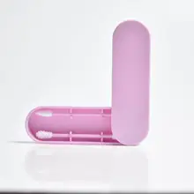 Многоразовый двухсторонний ватный тампон для чистки ушей косметический силикон все типы кожи тампоны Китай Палочки коробка для хранения