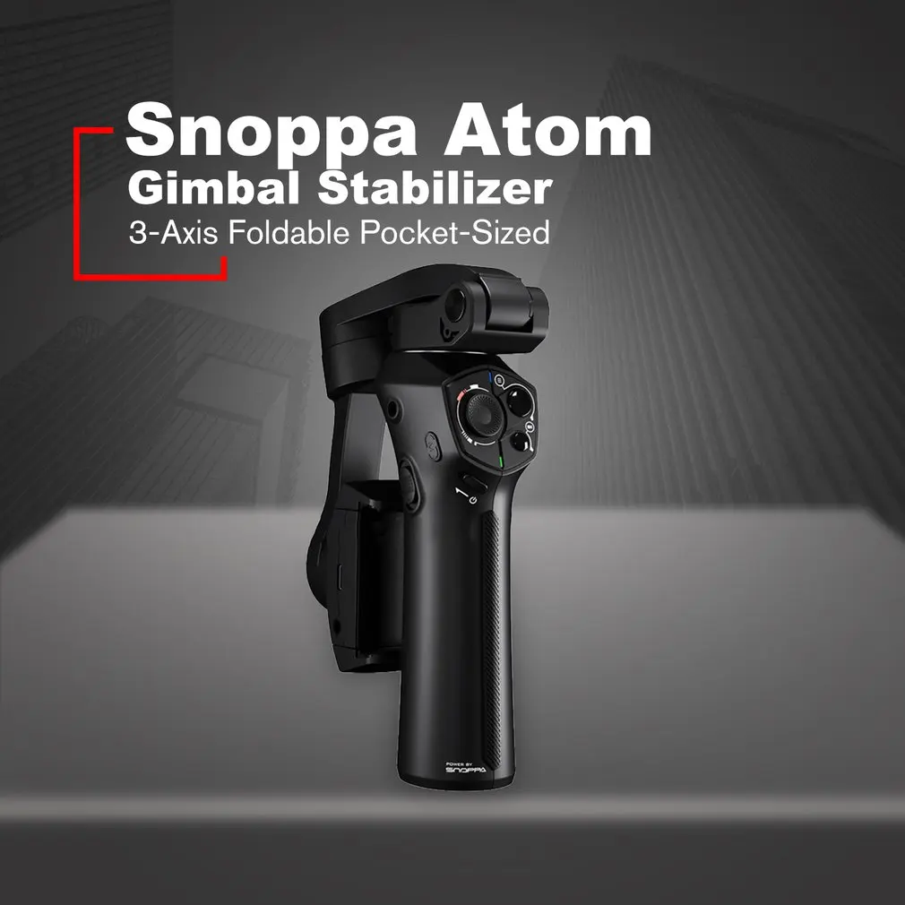 Snoppa Atom 3-Axis Складной Карманный ручной шарнирный стабилизатор для камеры для iPhone смартфон GoPro и Беспроводной зарядки
