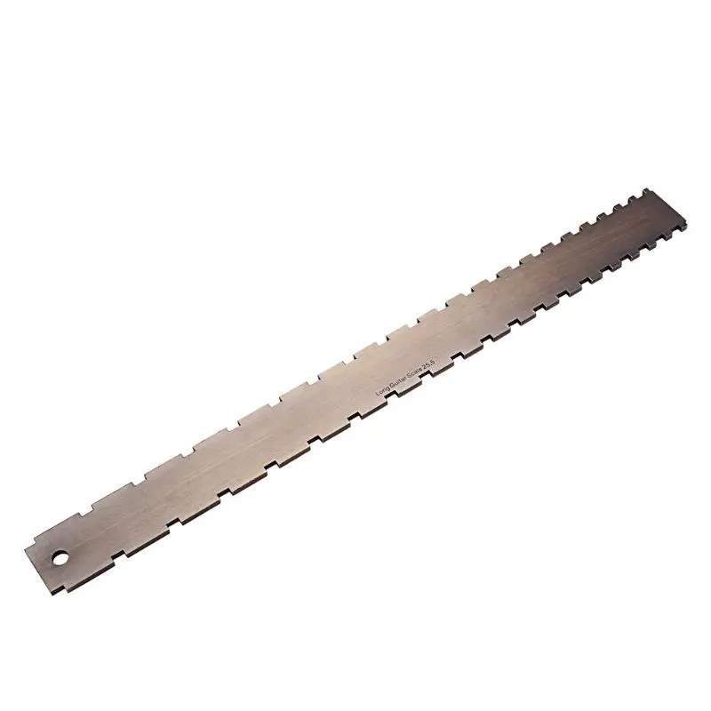 

Double Scale Guitar Notched Neck Straight Edge Luthier Tool Fret Ruler Violin Parts and Accessories