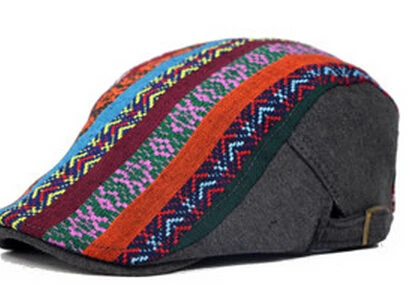 Чешские Мода Беретки для женщин шапка для Для мужчин и Для женщин Этническая Винтаж шапки boinas унисекс лоскутное красочные Gorras Hat регулируемый
