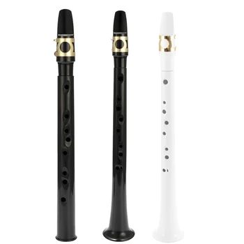 

Pocket Sax Mini Saxophone Sax Portable Little Saxophone With Carrying Bag Woodwind Instrument Black/ White
