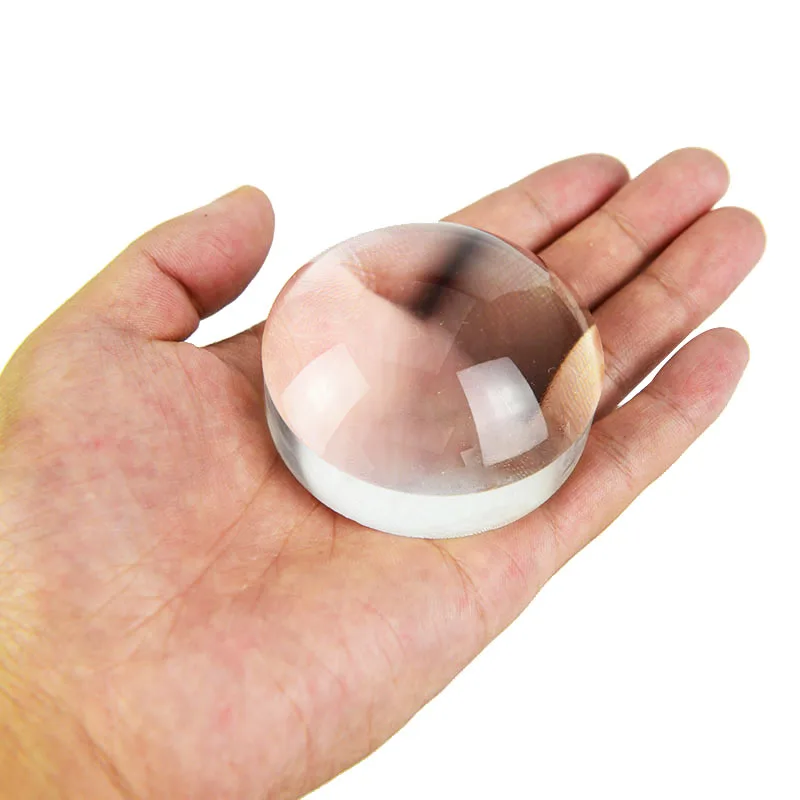 

3x 60mm Crystal Paperweight Optical Magnifier Desktop Magnifying Glass Reading Map