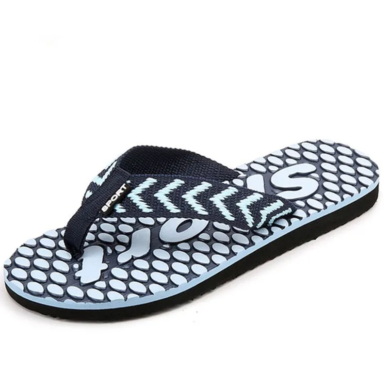 

Men Massage Slippers Non-Slip Flip Flops 2020 Summer Casual Beach Shoes Comfort Slip-on Platform Man Sandals Zapatilla Pantuflas