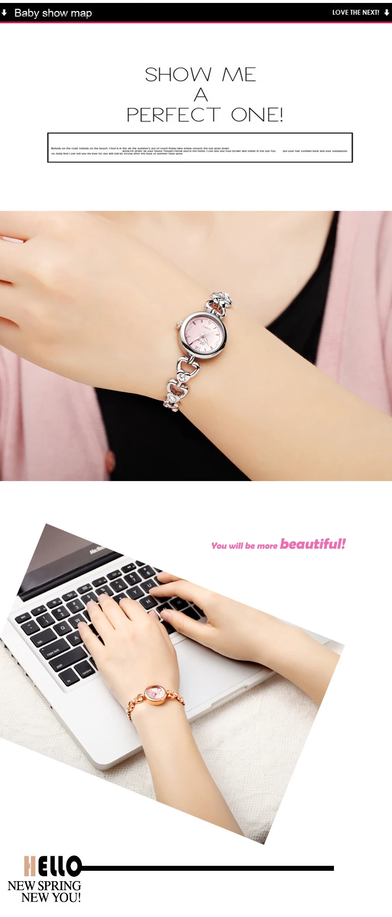 PREMA Женские часы металлический браслет Часы женские наручные кварцевые для девочек