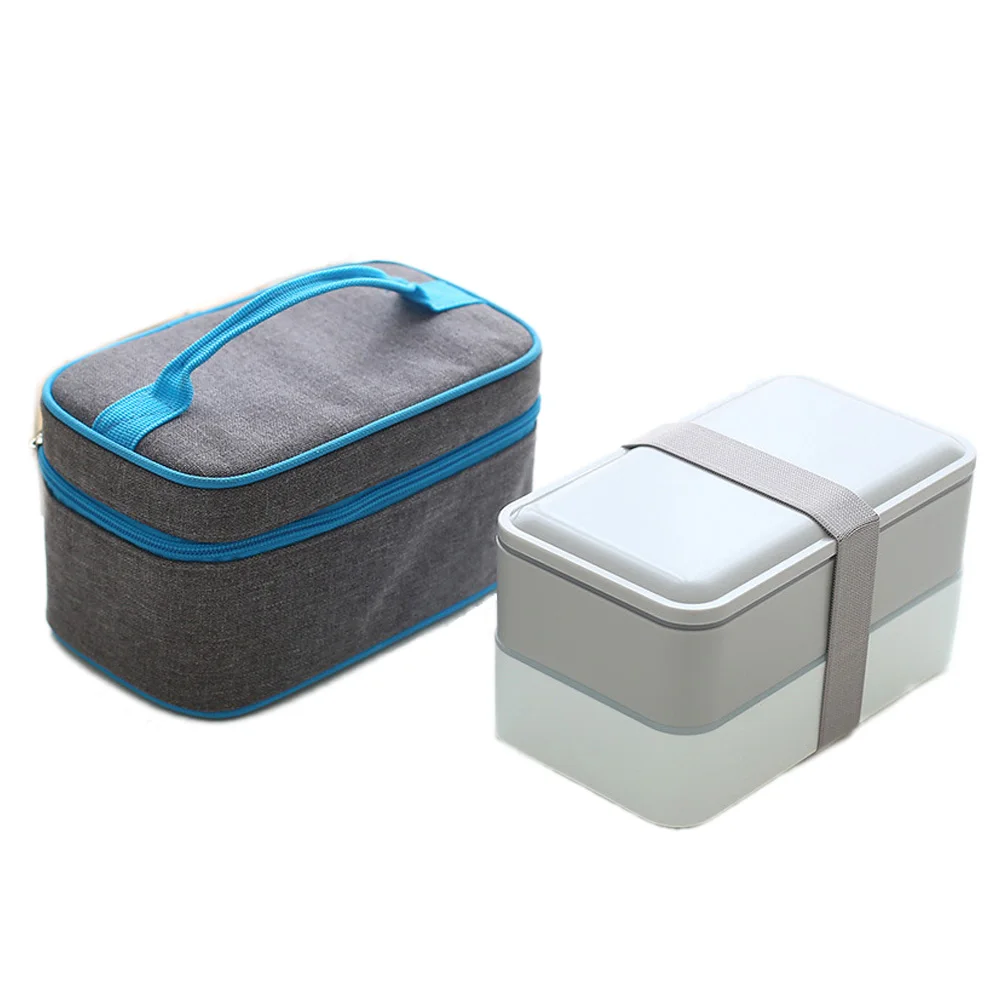 

Lunch Bag and Lunch Box Containers with Compartments Set Convenient Lunch Box with Meal Insulation Box Portable Piquenique Tote