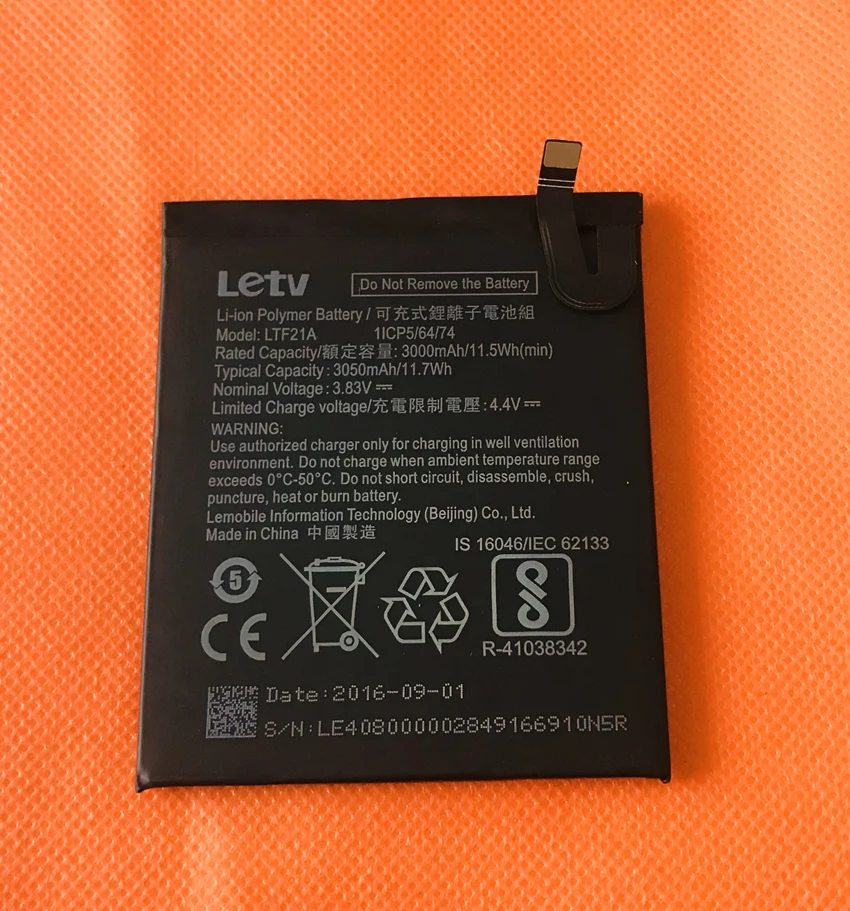 Used Original 3000mAh Battery Batterie Batterij Bateria For Letv LeEco Le 2 X526 Snapdragon 652 Octa Core 5.5&quot FHD | Мобильные