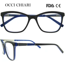 OCCI CHIARI, модный дизайн, весенние шарниры, женские ацетатные оптические очки, оправа, прозрачные линзы, женские очки, W-CAROSA