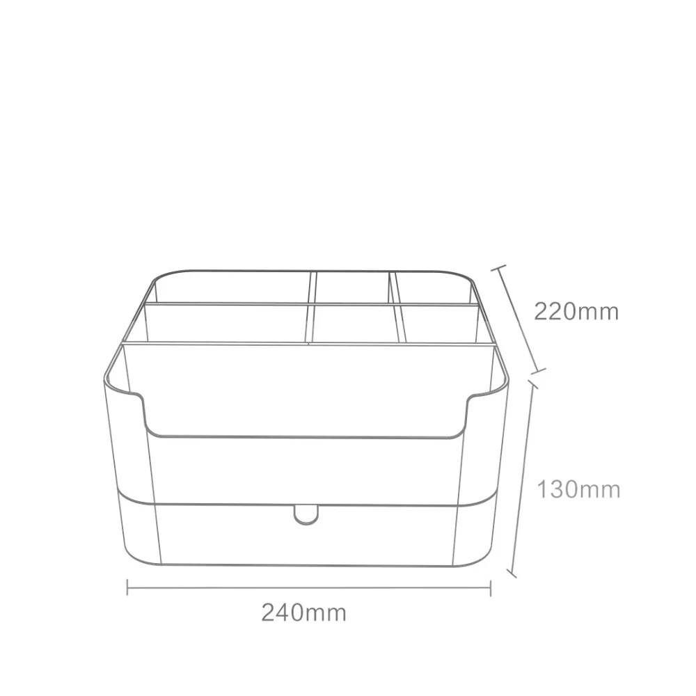Xiaomi многоцелевой ящик для хранения Mijia косметический ящик ABS Материал стол поверхность мусора классификация чехол