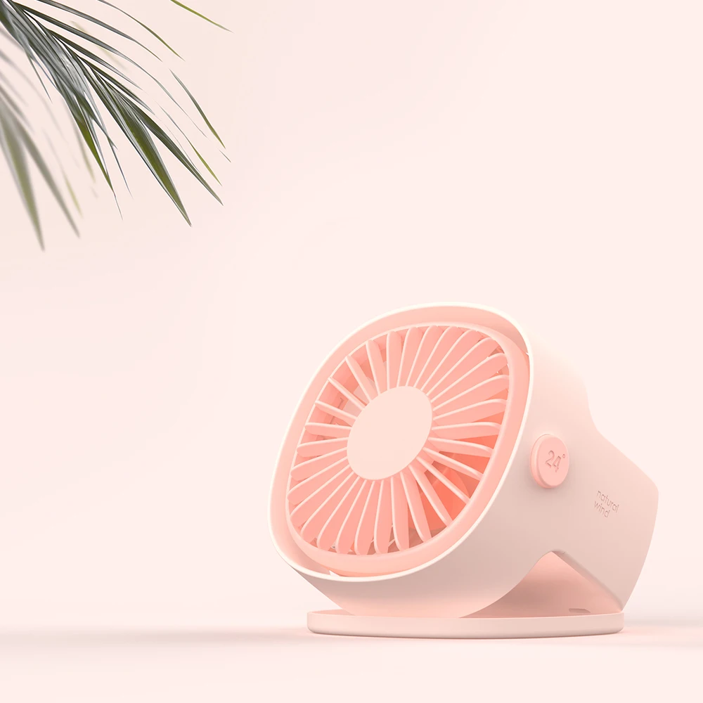 Protable USB Fan-pink-4