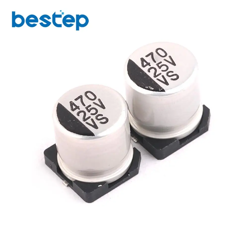 50PCS SMD Electrolytic Capacitor 25V 470UF 10*10