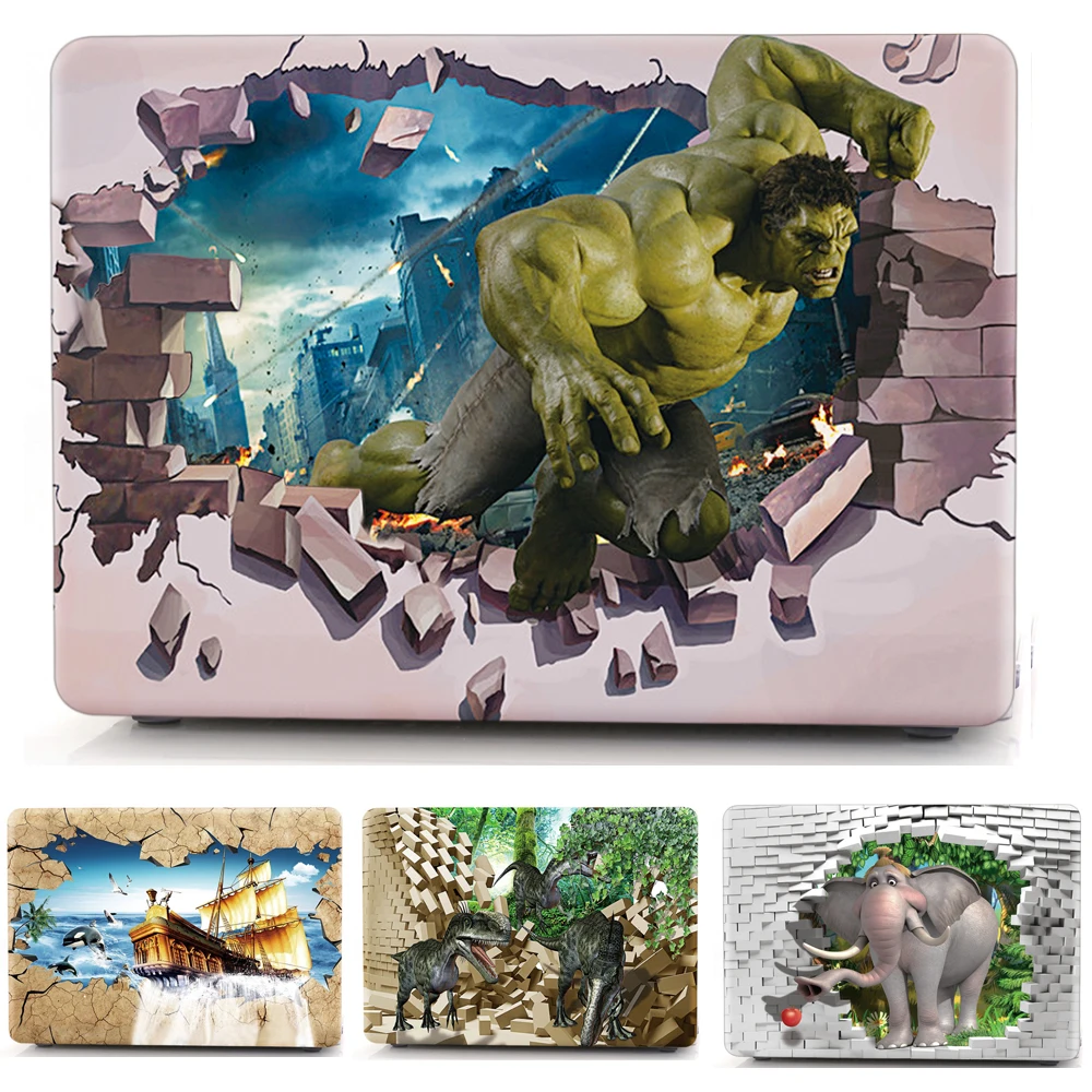 Animal Pattern Cover Case For Macbook Air 11 13 Pro Retina 12 13 15 Protective Shell for Apple mac book Pro 13.3 15.4 Touch Bar