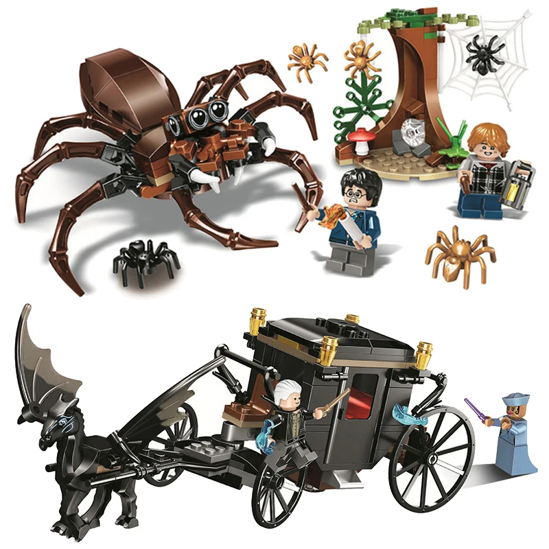 

Aragog's Lair Grindelwaldґs Escape Building Blocks Bricks Toys Compatible LegoINGLys Harri Potter 75950 75951 Figures For Kids