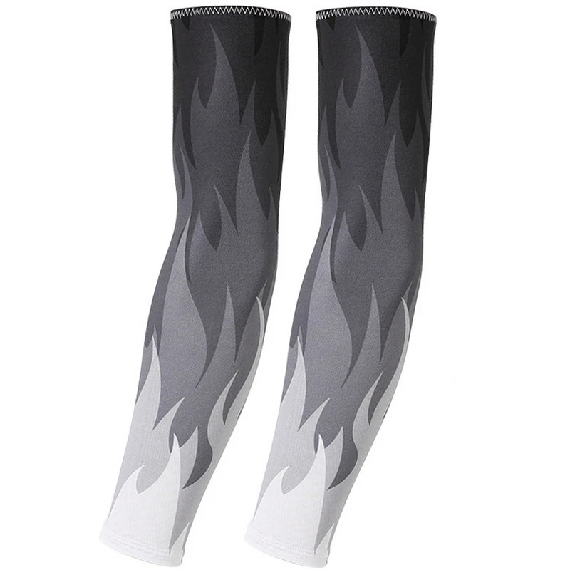 Sunscreen Cooling Arm Sleeves For Cycling Fishing Men Women Sun UV Protective Sleeves Sport cuff Flame Style Arm Warmer Cover sun protection sleeves,cycling arm covers,arm cooling sleeves,cut resistant arm sleeves,bike arm sleeves