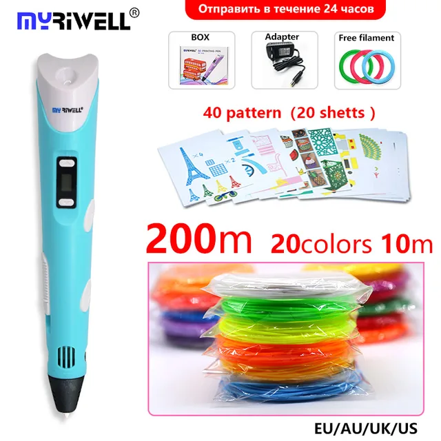 Best Offers myriwell 3d pen LED/LCD display 1.75mm filament pla 3d pen 3d handle 3 d pen Smart Child birthday gift Toys with pattern Best Offers myriwell 3d pen LED/LCD display 1.75mm filament pla 3d pen 3d handle 3 d pen Smart Child birthday gift Toys with pattern