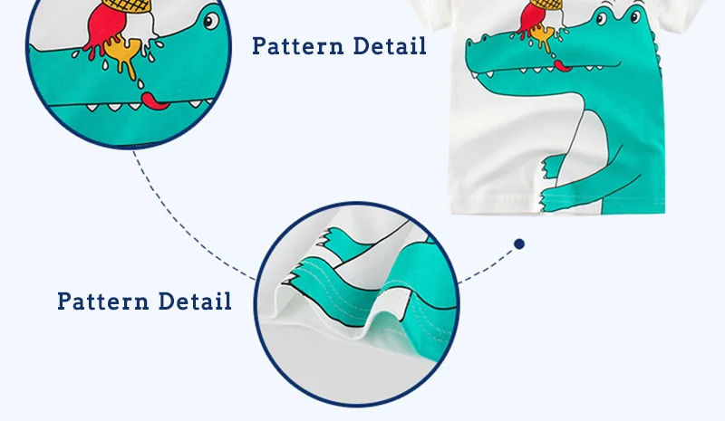 Детская футболка для мальчиков с рисунком крокодила, Детская футболка с принтом животных футболка для девочек летние футболки с короткими рукавами, одежда для мальчиков, 3