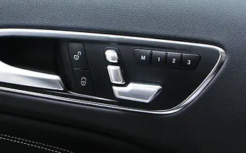 

For Benz ML W166 /GL X166 2012-2015 Chrome door seat adjust buttons cover trim