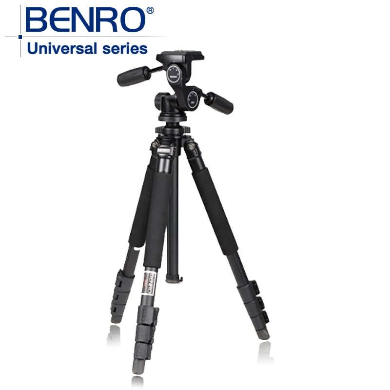 BENRO A650FHD3 Pro Aluminum Tripod With HD3 Ballhead Bubble Level Monopod 4 Section+ Carrying