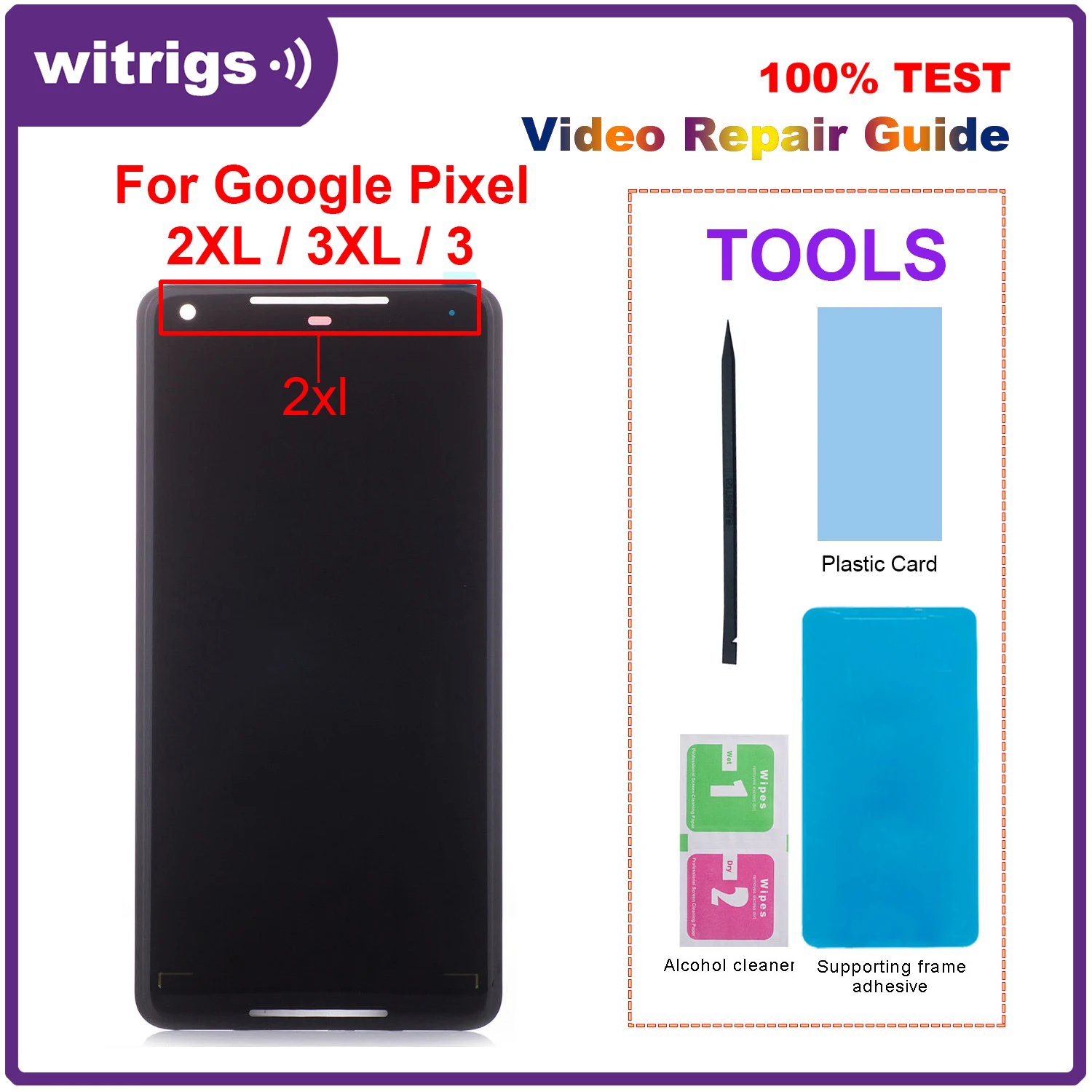 Google Pixel 2 XL 2XL Sentuh Display 