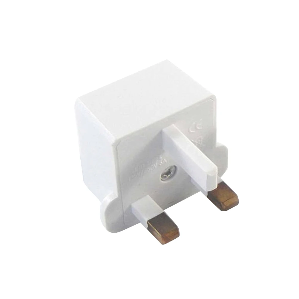 

1PC EU To UK Plug Adapter Hong Malaysia Singapore Power Socket White Travel Converter Conversion Plug