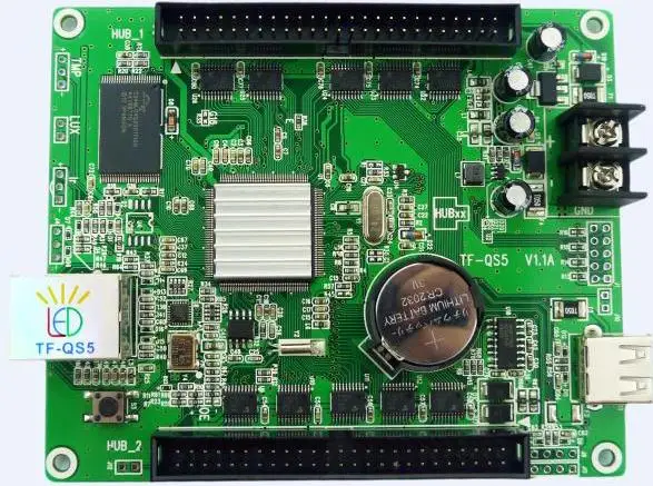 

TF-QS5(replace TF-VTA02) RGB Video asynchronous LED display screen controller card supports Lan port USB ports 320*128pixels