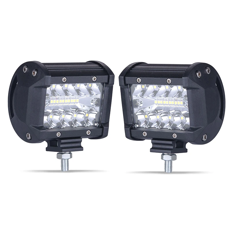 Acheter Voiture led Ampoule de Phare 6000 k super lumineux lampe de Travail de conduire la lumière 12 v 60 w spots Voiture Sytling Travail lumière Bar moteur auxiliaire Lampe