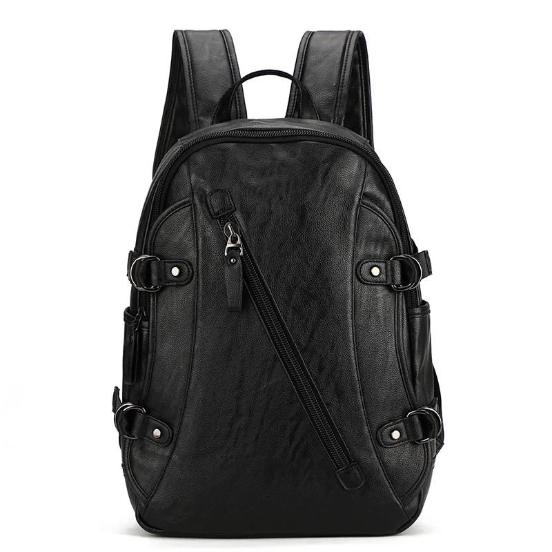 

2019 Luxury high quality leather backpacks backpack books computer bag students school men business casual boy man bags 1987