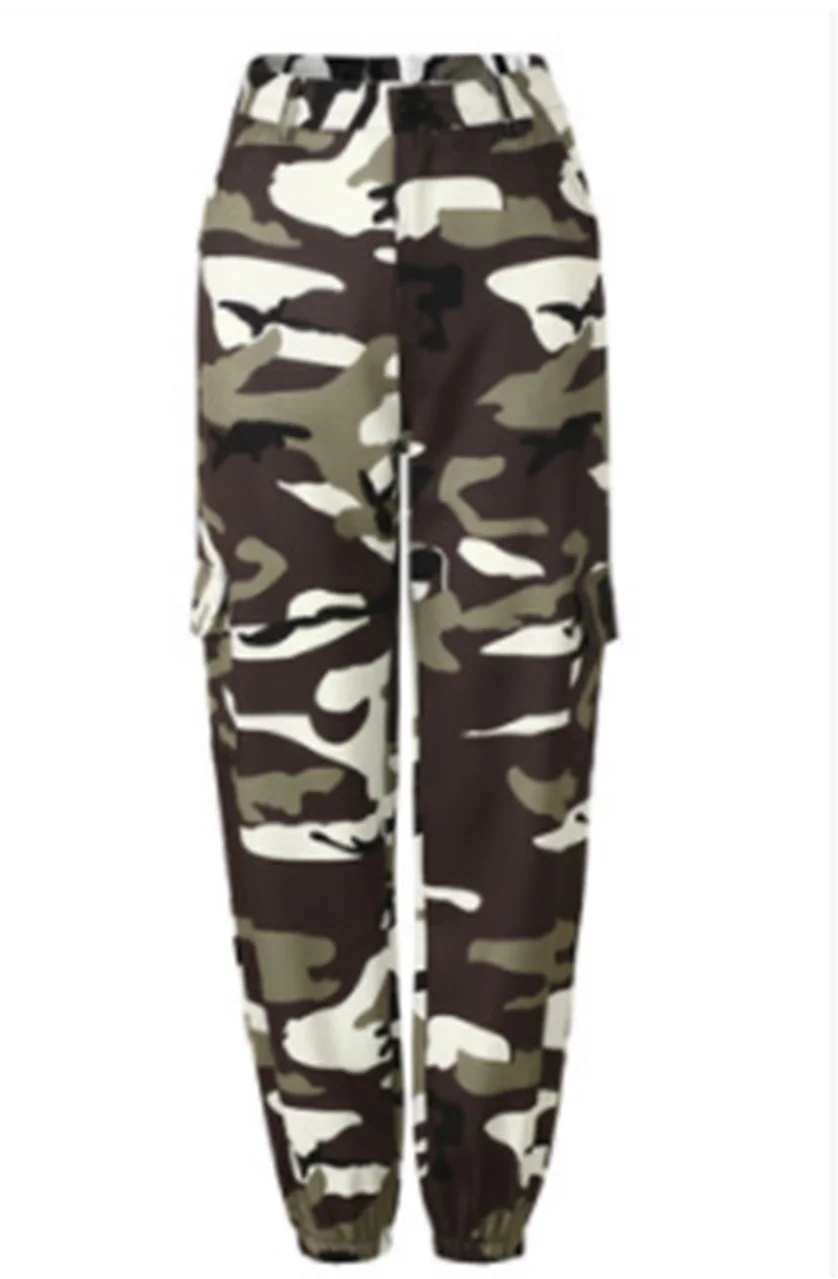 Женские камуфляжные брюки-карго, повседневные штаны, военные армейские боевые камуфляжные джинсы, сексуальные женские повседневные цветные джинсы - Цвет: Серый