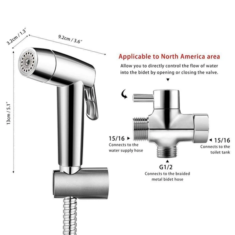 

Handheld Bidet Sprayer for Toilet, Dual Modes Strong/Weak Water and Auto/Manual Operation Shattaf Baby Cloth Diaper Set - Elec
