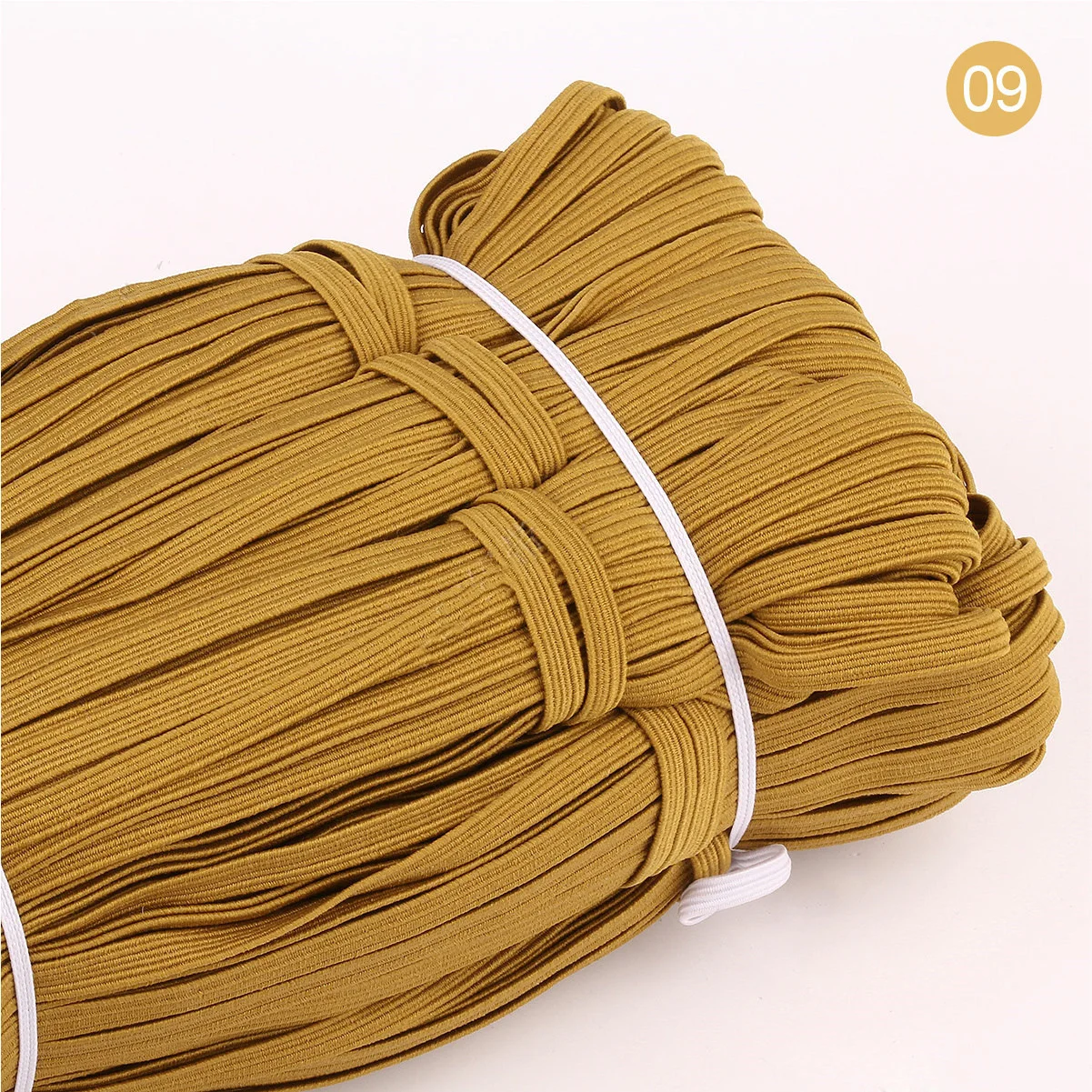 6 мм Цветные Плоские эластичные ленты высокая эластичная канатная Резиновая лента спандекс лента для шитья кружевная отделка пояс лента аксессуары для одежды - Цвет: 9