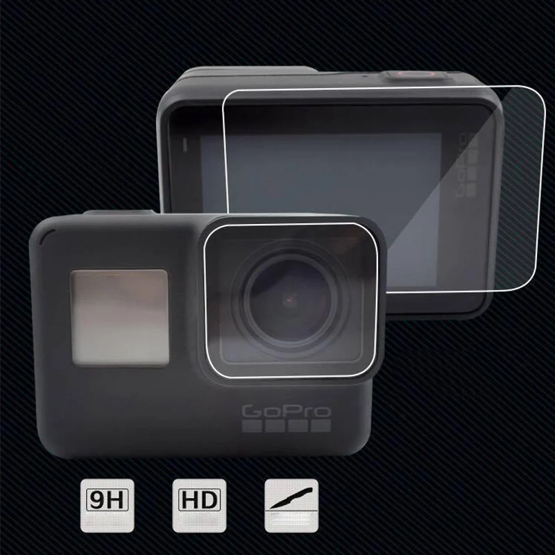 Закаленное Стекло Экран протектор для экшн-камеры Gopro Hero 8/7/6/5 Спорт Защита для экрана камеры пленка для Gopro 8/7/6/5 Камера аксессуары