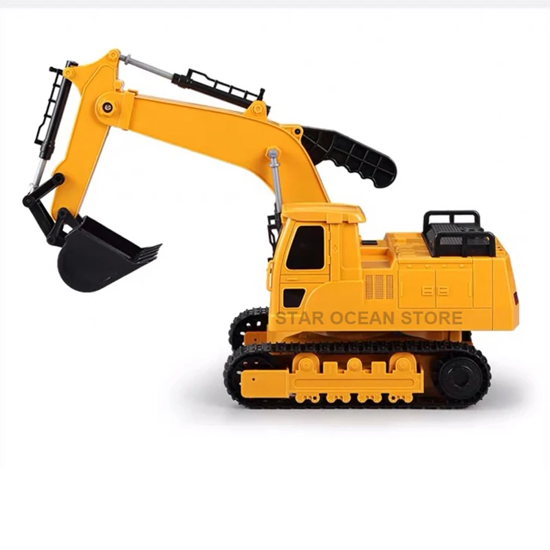 RC Trucks Remote Bulldozer Charging Toy Vehicle Construction Simulation Model Children Cars Engineering