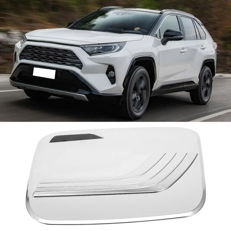 ABS автомобильный топливный наполнитель дверная крышка Бензобак Крышка отделка Подходит для Toyota RAV4 ABS Материал топливный бак крышка