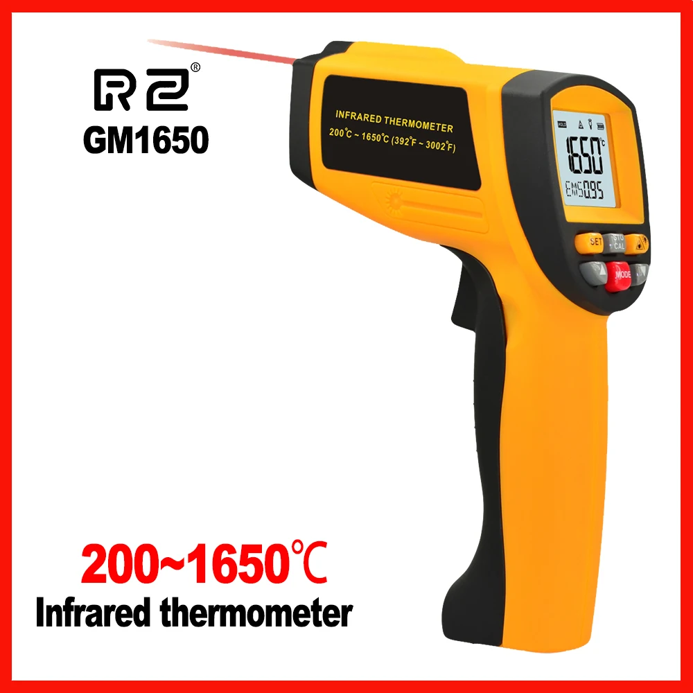 

Non-Contact High precision LCD display IR Infrared Digital Handheld Temperature Gun Thermometer RZ GM1650
