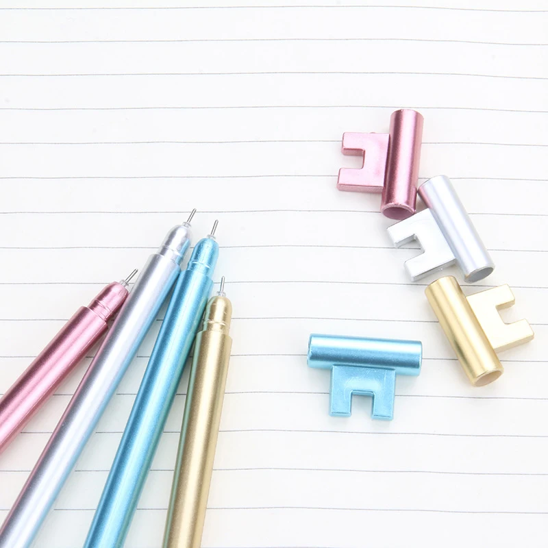 Ретро ключ нейтральная ручка Студенческая мультяшная Милая ручка для письма креативная пластиковая авторучка канцелярские принадлежности
