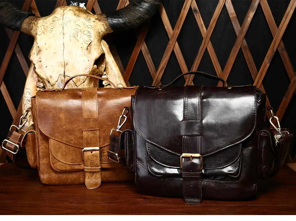 Известный бренд, натуральная кожа, мужская сумка на плечо, Ретро стиль, мужская сумка через плечо, мужская кожаная сумка, кожаная сумка