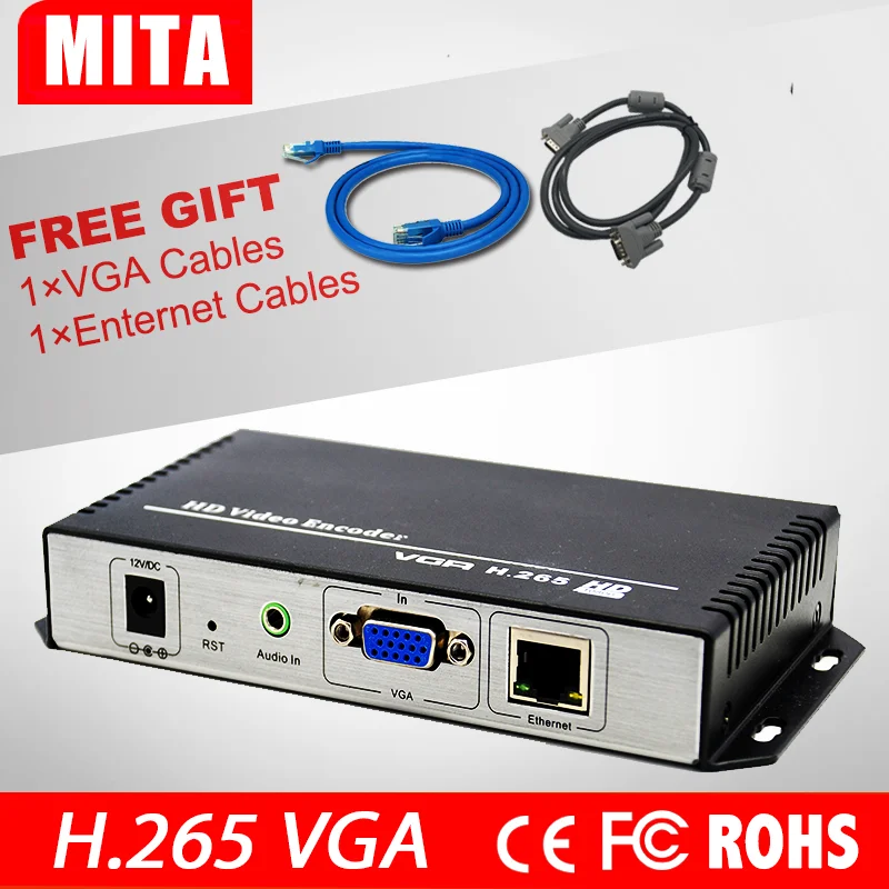 

Mine MV-E1005-VGA H.265 Vga Video + Stereo Audio To Ip Streaming Encoder For Iptv,Live Streaming Broadcast,Media Server