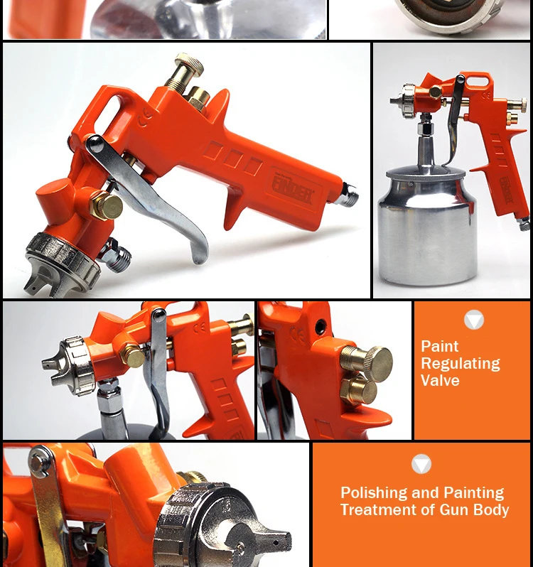 Пневматический распылитель 750 мл, Пескоструйный пистолет, металлический лак, мебель, деревянная мебель, автомобильные воздушные инструменты