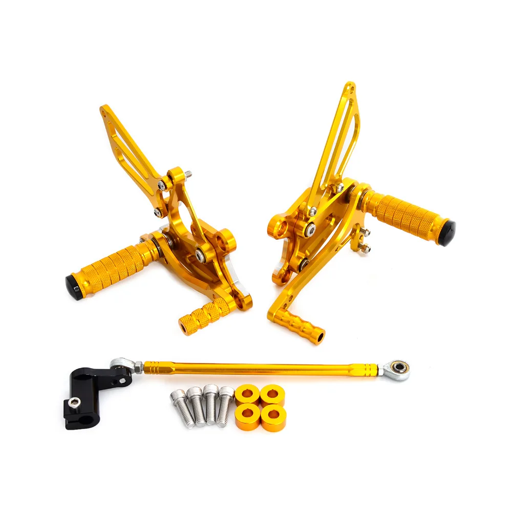 

Racing CNC Foot Control Adjustable Rearset Foot Peg Rear Sets For Honda CBR954 CBR954RR 2002 2003 Gold