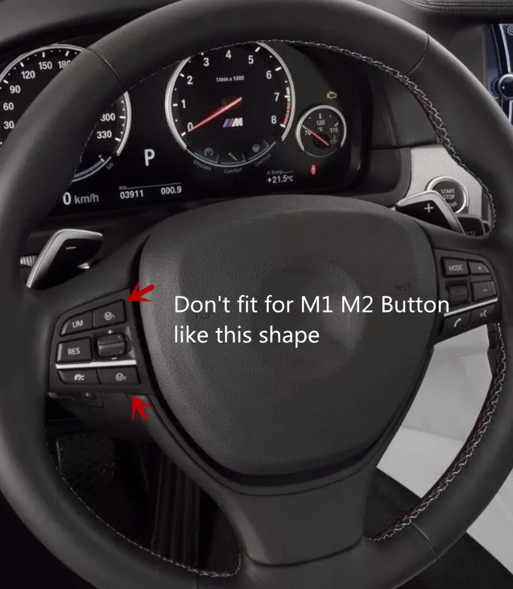 Steering Wheel M1 M2 Switch Engine Button For BMW M5 F10 M3 F80 F83 M4 M6 X5M X6M F82 F15 F16 car engine start button,steering wheel shift paddle extension