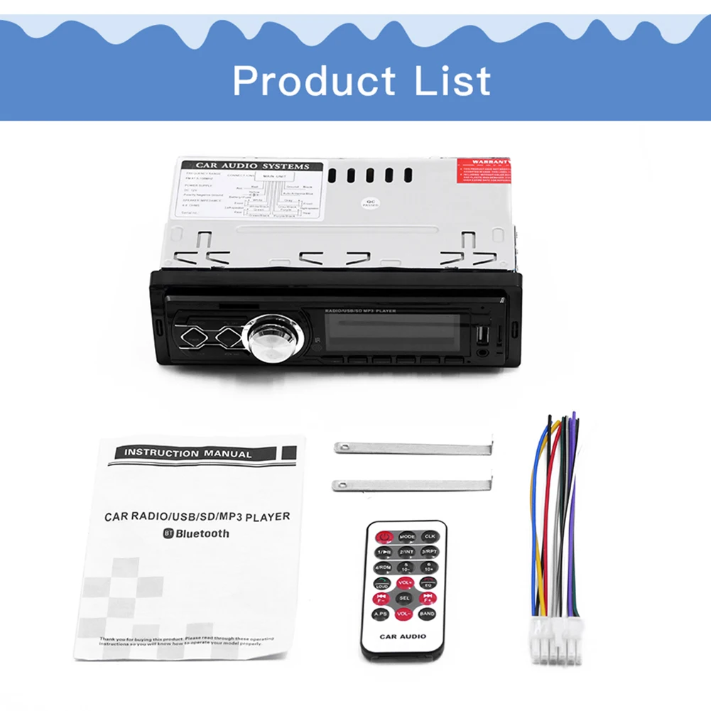 12V car player Car Radio Audio car stereo bluetooth usb audio mp3 recorder sd aux input oto teypleri auto radio